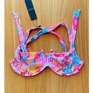 Vaya Island Harlow Bikini Top in Malu Print Size Medium NWT